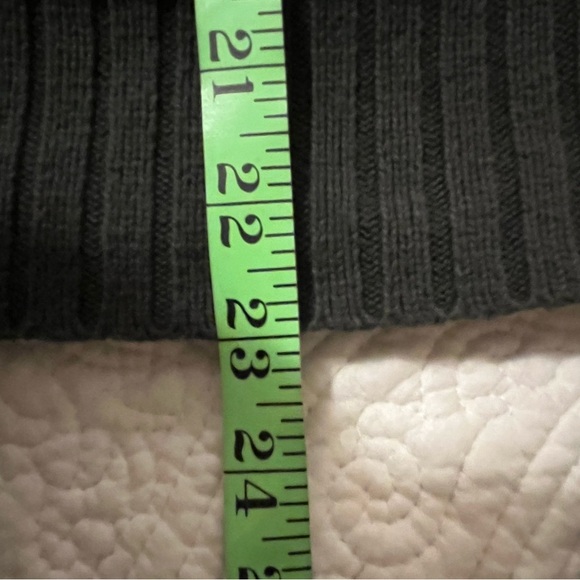 Eddie Bauer Dark Olive Green Hooded Military Inspired Zip-Up Sweater, size XS - Picture 7 of 8